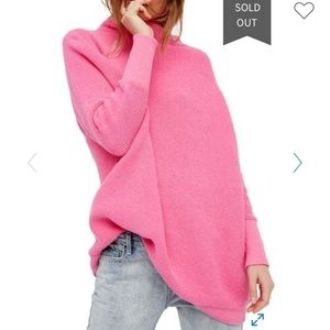 NEW Free People Ottoman Slouchy Tunic, Pink, M